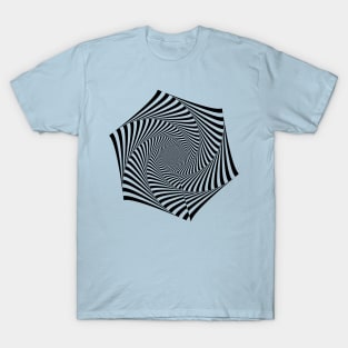 Hexagonal Fractal Vortex T-Shirt